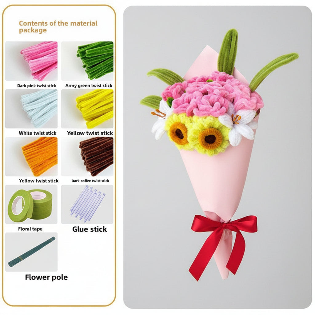 The "Everlasting Bloom" Plush Sculpture Collection